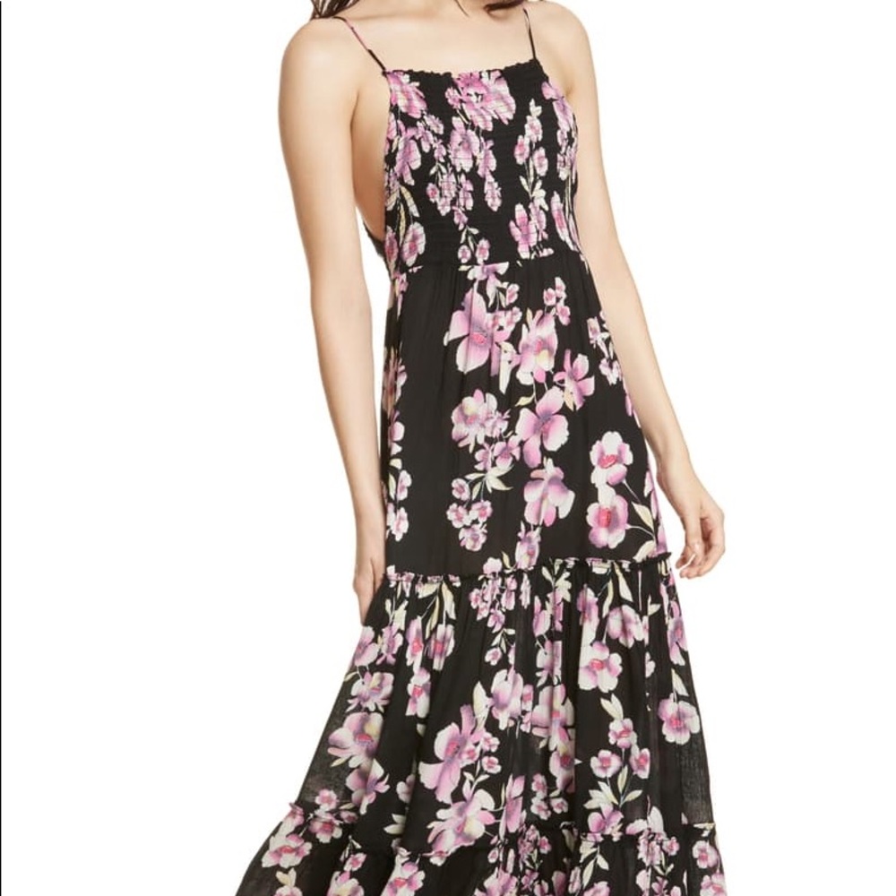 Free People Garden Party Onyx Floral Maxi Dress - Picture 2 of 8